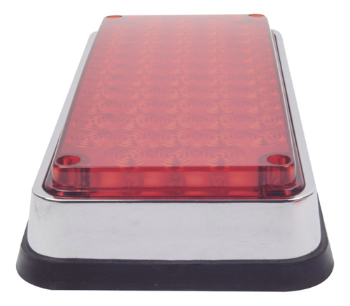 Luz Led De Advertencia Estrobotica 7x3 Color Rojo Emergencia