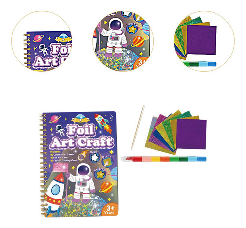 Juego De Manualidades Con Papel De Aluminio Para Niños, C
