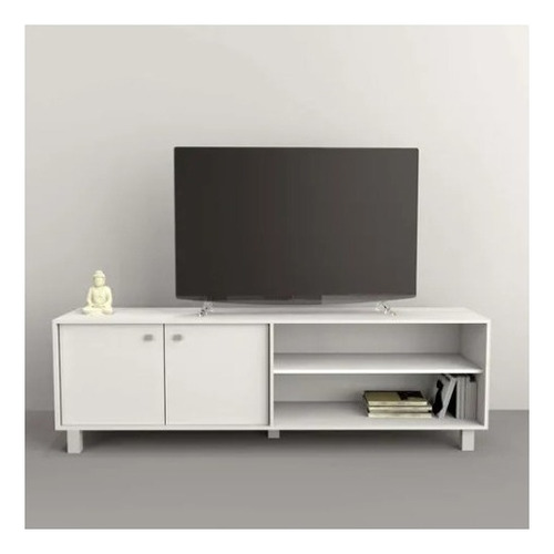 Mesa Rack De Tv Moderna Melamina Minimalista Color Everest