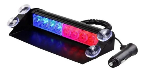 Luces Led Estrobo De Policia 8 Leds Azules - Rojas