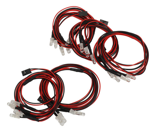 Luces Rc De Coche Con Control Remoto, 5 Unidades, 4 Led, Col
