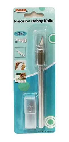 Imagen 1 de 6 de Bisturi Cutter Trincheta Rafer (hq) + 3 Cuchillas De Regalo