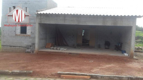 Linda Casa De Campo Com Escritura, Em Loteamento Fechado, 3 Dormitórios, Piscina, À Venda, 450 M² Por R$ 480.000,00 - Rural - Monte Alegre Do Sul/sp - Ch0862