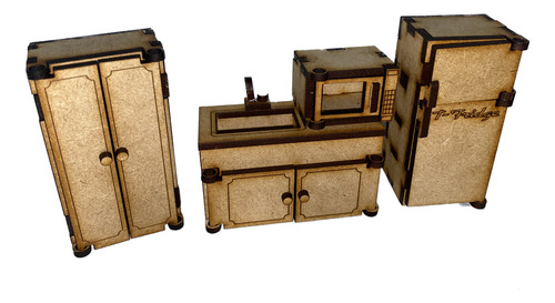 Set De Muebles Para Casita De Muñecas.