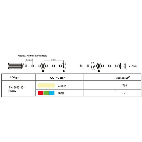 Imagen 3 de 5 de Cinta De Leds Blanco Neutro Natural Ip67 Uso Exterior