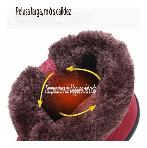 Imagen 4 de 9 de Conjunto De Botas Cortas De Mujer Abrigadas E Impermeables