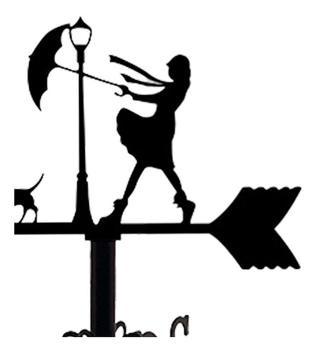 Veleta De Metal Pequeña, Indicador De Dirección Del Chica