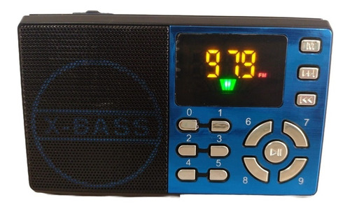 Radio Fm Digital Parlante Bluetooth Usb Sd Antena Portatil