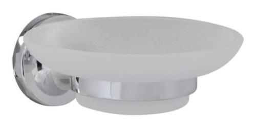 Set Accesorios Baño Pringles Kahlo 5 Metalico Cromado Vidrio