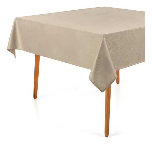 Toalha De Mesa Quadrada Herbare Marrom 180x180cm - Karsten