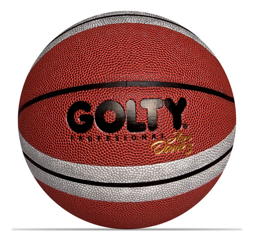 Balón Baloncesto Golty Profesional Aero No. 5-marron/plata Color Marron/plata