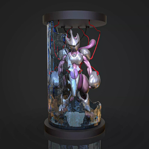 Pokemon Mewtwo Armor Archivo Stl Para Impresión 3d