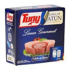Tuny Atún Lomo Gourmet En Agua Lata 140 G