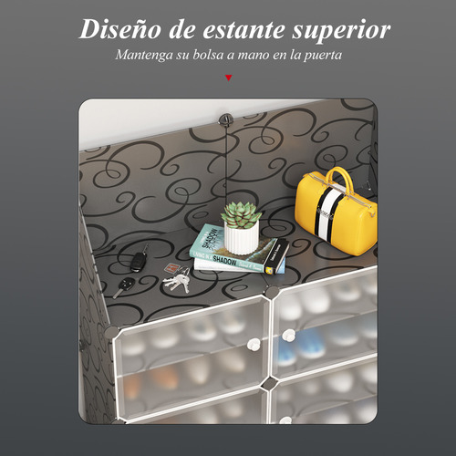 Zapatera Organizador Modular Armable Multiuso Con 8 Niveles