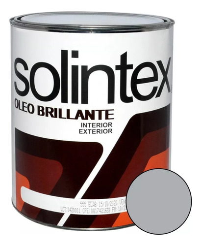 Pintura Óleo Brillante Gris Claro Cod-560 Solintex 