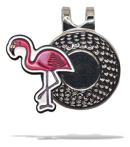 Mulligan Hooligan Flamingo Ball Marker + Clip De Sombrero Ma