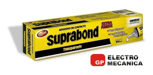 Imagen 2 de 7 de Adhesivo De Contacto Transparente Suprabond 100 Ml Cemento