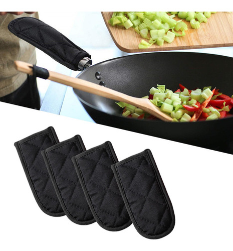 Cubiertas Para Mango De Sartén, Cubierta Negro