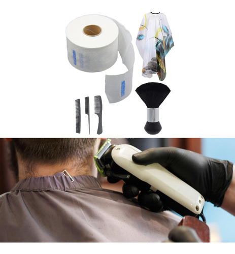 Conjunto De Capa De Peluquero Accesorio Para Cortar El Pelo