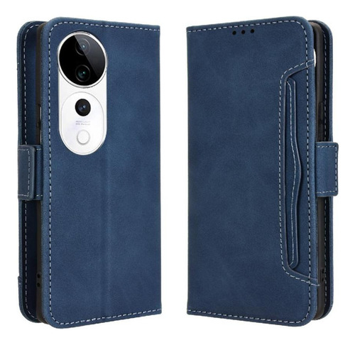Funda For Vivo V40 5g Funda Billetera De Cuero Con Tarjeta