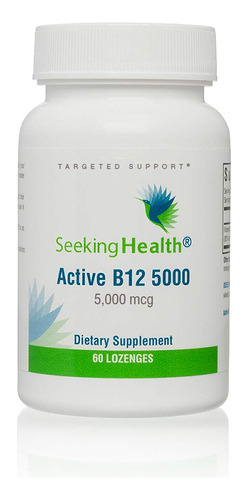 Seeking Health - Pastilla Activa B12 5000, Vitamina Sublingu