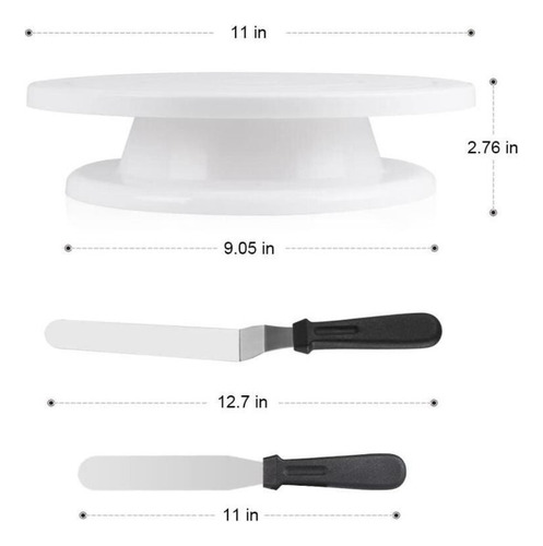 71 Kit De Decoración De Pasteles Con Plato Giratorio Para Pa