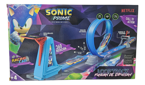 Pista Auto Sonic Loop Track Funcion De Expulsion Regalo