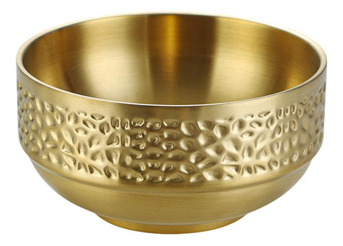 Cuenco De Arroz De Acero Inoxidable, Cuenco Decorativo Medio
