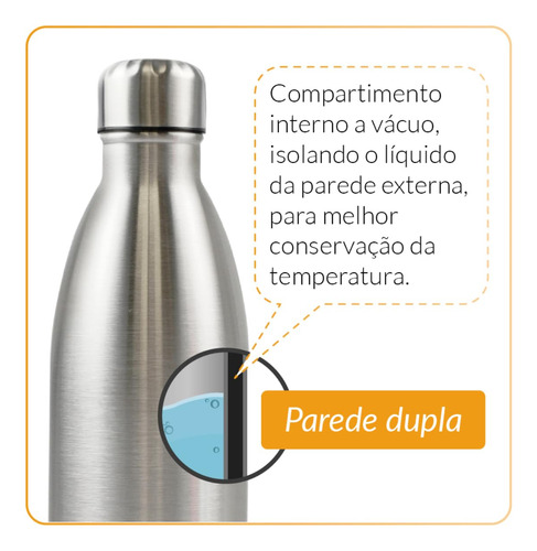 Botella Térmica De Acero Inoxidable De 1 Litro Que Mantiene