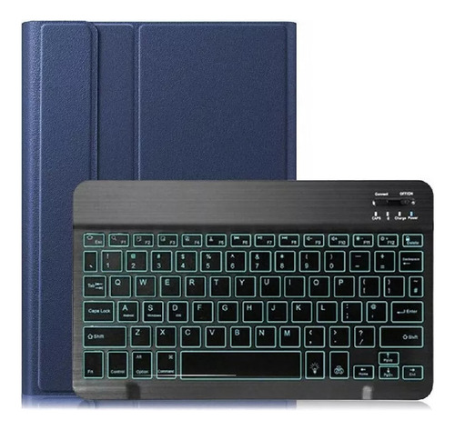 Funda+teclado Retroiluminado Para Galaxy Tab A 8.0 Sm-p200