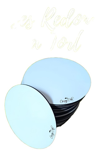 Base Para Tortas Blancas Madera 15 Cm Circular