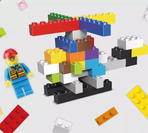 Cubos Multiencaje 500 Unid En Caja De Plastico