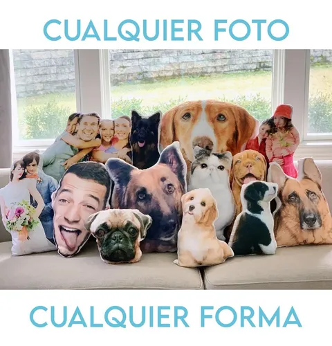 Cojín Almohada 3d Foto Personas Gde. Silueta Personalizado