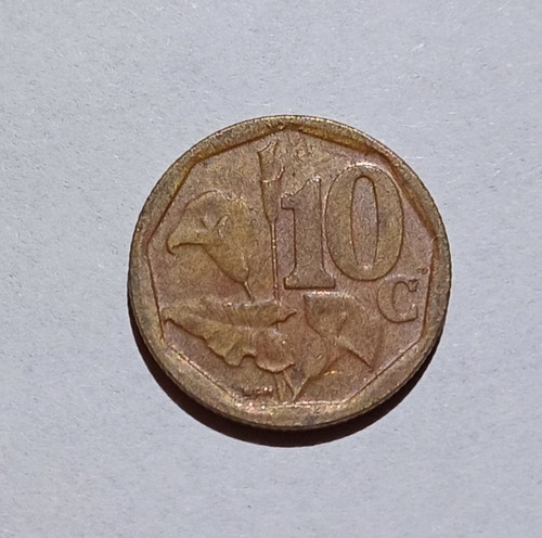 Moneda Sudáfrica 10 Cents