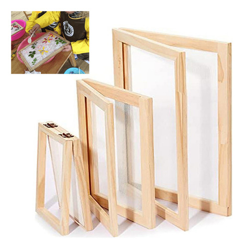 Marco De Fabricación De Papel De Madera 3x, Pantalla De Fabr