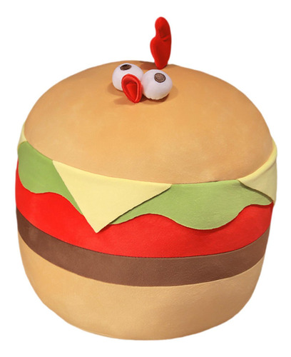 Juguete De Peluche De Pollo Y Hamburguesa, Comida