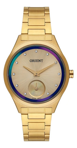 Relógio Orient Feminino Analogico Dourado Fgss0200c1kx