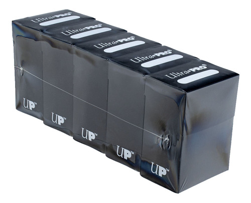 Set De Cajas De Cartas Ultra Pro Black (5 Unidades) Para 80