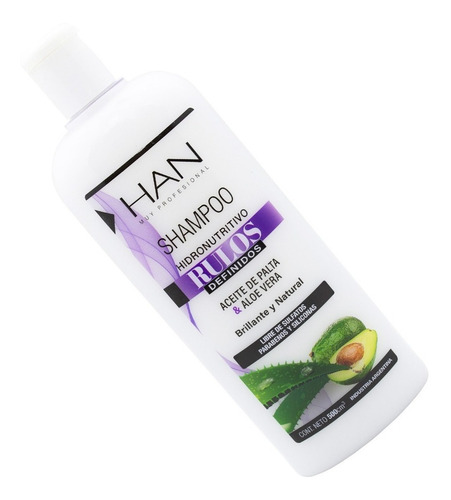 Imagen 4 de 5 de Han Shampoo Rulos Definidos (apto Metodo Curly Hair) X500ml