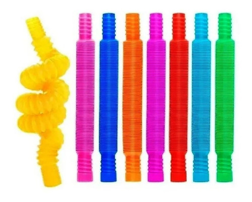 Tubos Extensibles Didácticos X1 Unidad Colores Encastrables