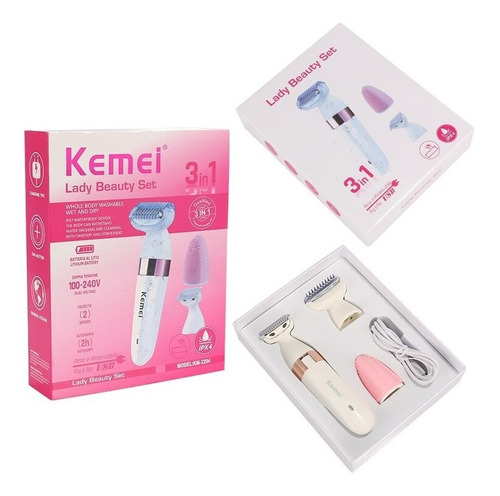 Depilador Aparador De Pelos Feminino Com Massageador Facial
