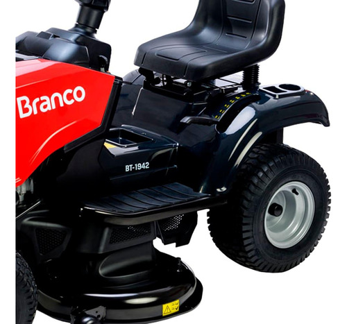 Trator Cortador Grama Gasolina 4t 540cc 19hp Bt1942 Branco