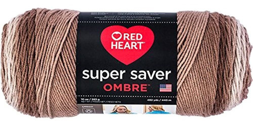 Coats & Clark Super Saver Ombre Yarn, 10 Oz, Cocoa