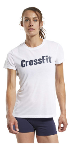 Playera Reebok Crossfit Read, Blanca, M