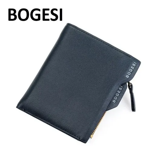Cartera Tarjetero Azul Marino Piel Bogesi Env o Gratis Meses sin