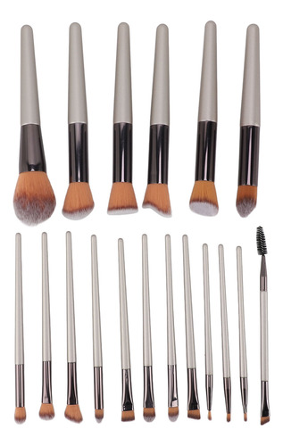 Set De Brochas Cosméticas, 18 Unidades, Maquillaje En Polvo