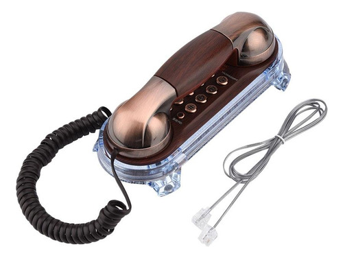 Teléfono Antiguo Retro Montado Pared Teléfono Cable T...