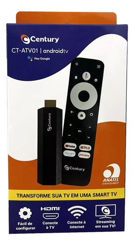 Combo Century Receptor Midiabox Android Hdtv Sat Smart Tv Stick 5g