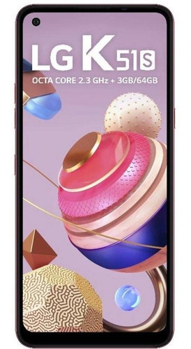 Celular LG K51s 6,5 Octa Core 3gb Ram 64gb 32mp Vermelho