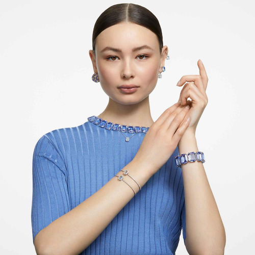 Swaro Pulsera Brazalete Una, Piedra De Corte Octogonal,